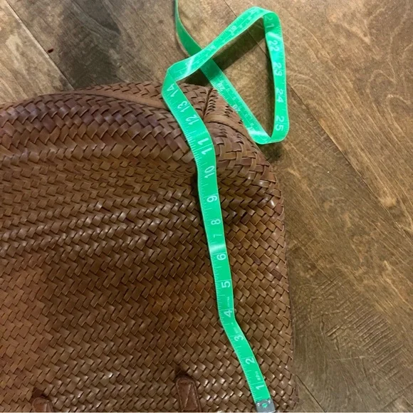 Madewell Elegant Brown Woven Tote Bag - Picture 4 of 6